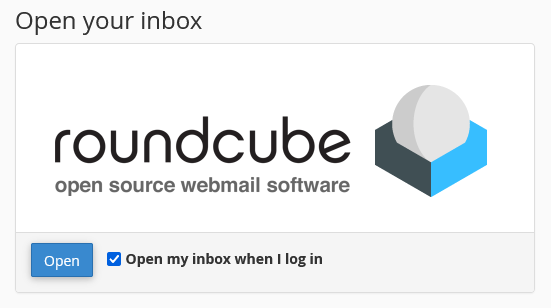 استفاده از Roundcube  برای مشاهده ایمیل ها