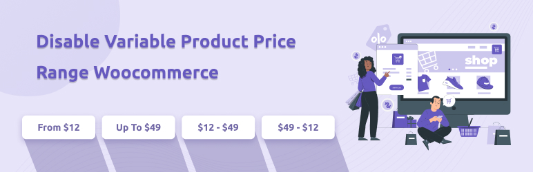افزونه Disable Variable Product Price Range Woocommerce